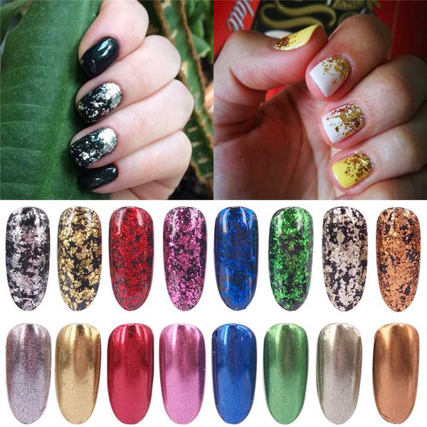 1 box gold silver glitter aluminum flakes magic mirror effect powders sequins nail gel polish chrome pigment decorations, Silver;gold
1 box gold silver glitter aluminum flakes magic mirror effect powders sequins nail gel polish chrome pigment decorations, Silver;gold
