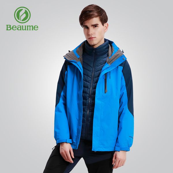 beaume thick waterproof 3 in 1 waterproof sport outdoor mountain hiking jacket for men 64059 blue, Blue;black
beaume thick waterproof 3 in 1 waterproof sport outdoor mountain hiking jacket for men 64059 blue, Blue;black