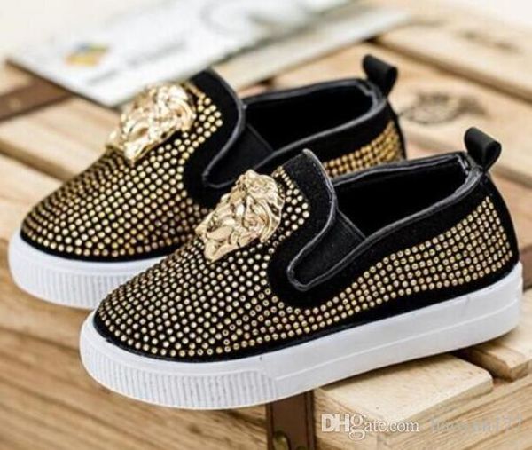 2018 New brand European Spring Kids Children's Baby Rhinestones Sneakers Causal Shoes Metal Head Boys Girls Children Shoes
2018 New brand European Spring Kids Children's Baby Rhinestones Sneakers Causal Shoes Metal Head Boys Girls Children Shoes