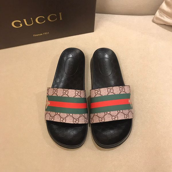 New 2018 Rubber Slide Sandal Slippers Red Green Stripe Fashion Design Men Women with Box Classic Ladies Summer Flip Flops
New 2018 Rubber Slide Sandal Slippers Red Green Stripe Fashion Design Men Women with Box Classic Ladies Summer Flip Flops