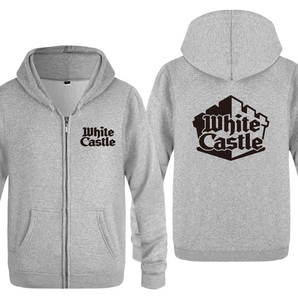 white castle novelty hoodies men 2018 men's fleece zipper cardigans hooded sweatshirts, Black
white castle novelty hoodies men 2018 men's fleece zipper cardigans hooded sweatshirts, Black