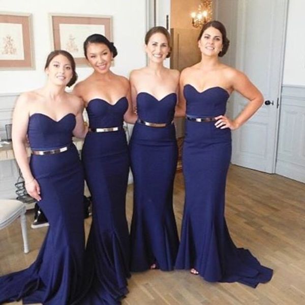 elegant sweetheart long satin mermaid blue bridesmaid dresses with sash sleeveless floor length zipper maxi dress for women, Red;white
elegant sweetheart long satin mermaid blue bridesmaid dresses with sash sleeveless floor length zipper maxi dress for women, Red;white