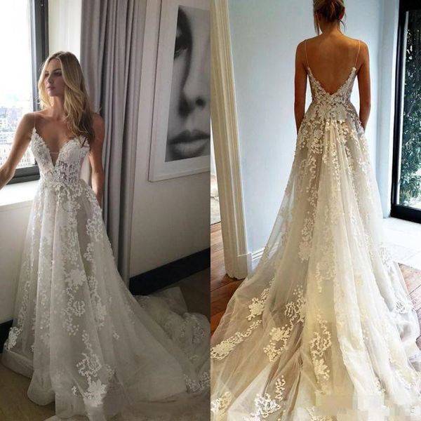 сексуальный стиль свадебное платье спагетти ремни глубокий v шеи аппликации кружева линия развертки поезд свадебные платья на заказ, White
сексуальный стиль свадебное платье спагетти ремни глубокий v шеи аппликации кружева линия развертки поезд свадебные платья на заказ, White