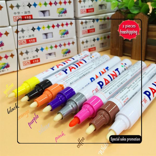 

2017 8 colors universal waterproof permanent paint auto car tire tyre marker pen tread rubber metal ing