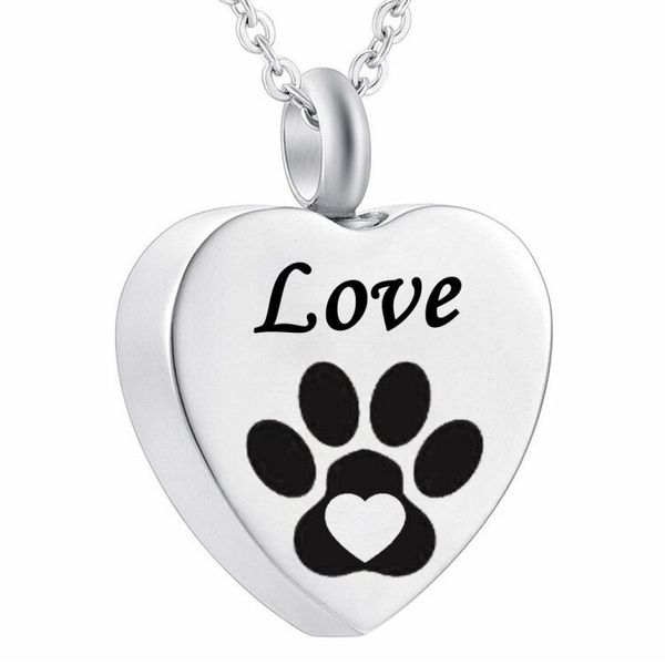 urn necklace love pet paw print heart pendant cremation jewelry memorial ashes keepsake, Silver
urn necklace love pet paw print heart pendant cremation jewelry memorial ashes keepsake, Silver