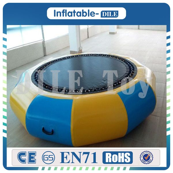 4m Inflatable Water Trampoline With Slide Inflatable Trampoline Inflatable Water Toys For Chinldren And Adults In The Yard