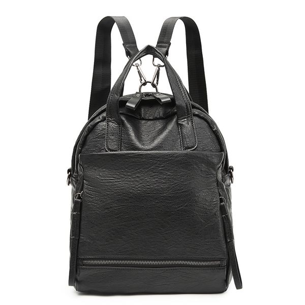 s.p.l. solid black and brown girls backpack leather backpack bags ladies fashion women bag removable
s.p.l. solid black and brown girls backpack leather backpack bags ladies fashion women bag removable