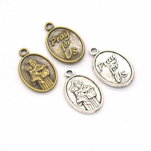 500pcs/lot pray for us charms, letter oval jesus charms pendants, 19*12mm antique silver, bronze tone, Bronze;silver
500pcs/lot pray for us charms, letter oval jesus charms pendants, 19*12mm antique silver, bronze tone, Bronze;silver