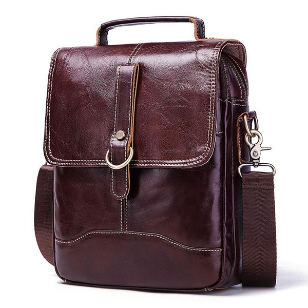 cowhide leather male casual shoulder messenger bag cross-body bag 8" pad male tote handbag mochila satchel
cowhide leather male casual shoulder messenger bag cross-body bag 8" pad male tote handbag mochila satchel