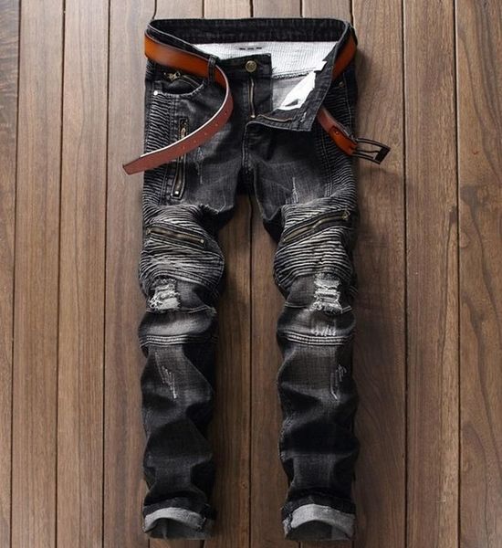 2018 new design mens motorcycle biker jeans slim stretch straight denim pants jeans ripped elastic skinny men black 550-8#, Blue
2018 new design mens motorcycle biker jeans slim stretch straight denim pants jeans ripped elastic skinny men black 550-8#, Blue