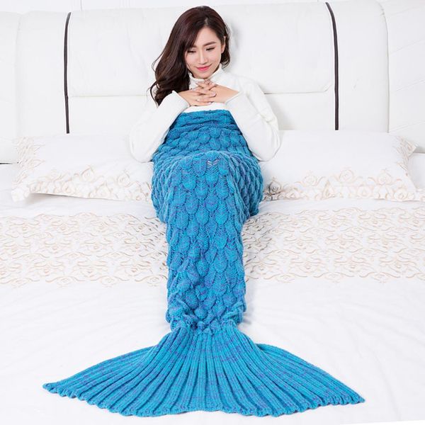 colorful mermaid blanket warm mermaid tail cover for sofa bedroom children relax sleeping nap crochet blankets
colorful mermaid blanket warm mermaid tail cover for sofa bedroom children relax sleeping nap crochet blankets