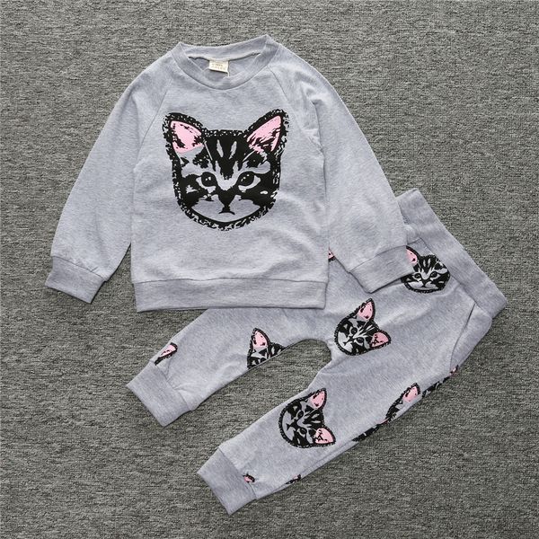 girl children's clothing set cute print cat sports suit kids sports suit with long sleeve pants sweatshirt casual clothe, White
girl children's clothing set cute print cat sports suit kids sports suit with long sleeve pants sweatshirt casual clothe, White
