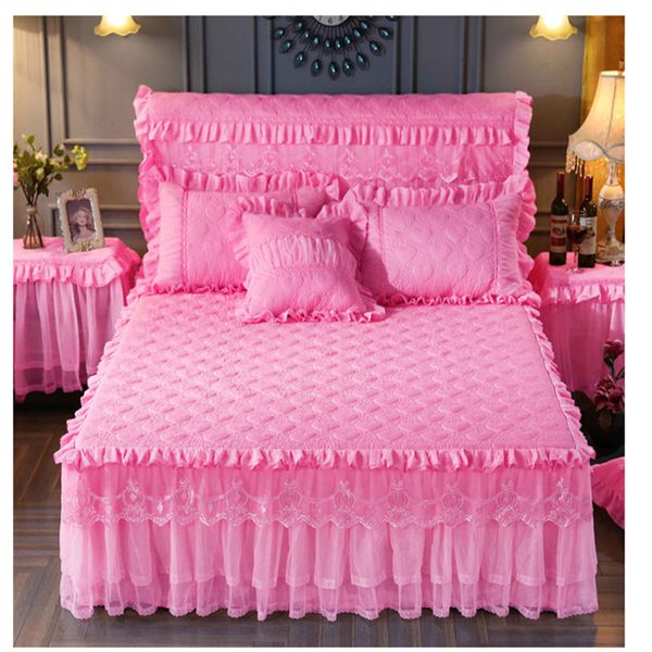 express shipping quilted padded lace sheets lace bedskirt princess bed mattress cover warm bedcover
express shipping quilted padded lace sheets lace bedskirt princess bed mattress cover warm bedcover