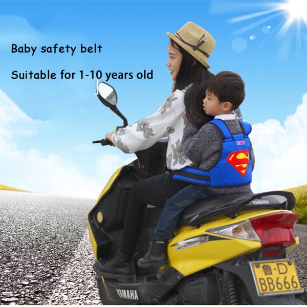 Children Safety Harness Kids Boys Girls Backseat Security Sling For Riding Bike Motorbike Use Baby Motorcycle Backpack Belt