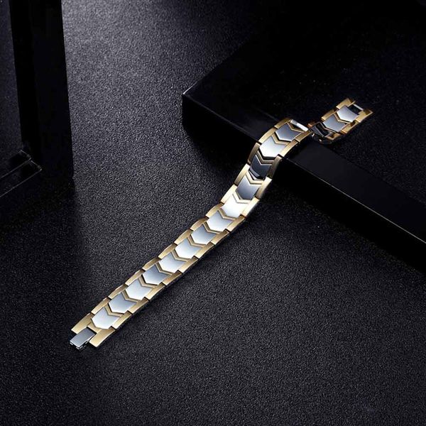 men bracelets chain wristband titanium steel fashion decoration gifts for father's day lxh, Golden;silver
men bracelets chain wristband titanium steel fashion decoration gifts for father's day lxh, Golden;silver