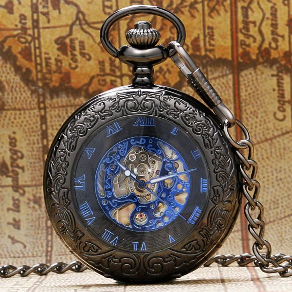black punk transparent case face mechanical hand winding pocket watch men 30cm chain roman numerals skeleton pendant watch mp025, Slivery;golden
black punk transparent case face mechanical hand winding pocket watch men 30cm chain roman numerals skeleton pendant watch mp025, Slivery;golden