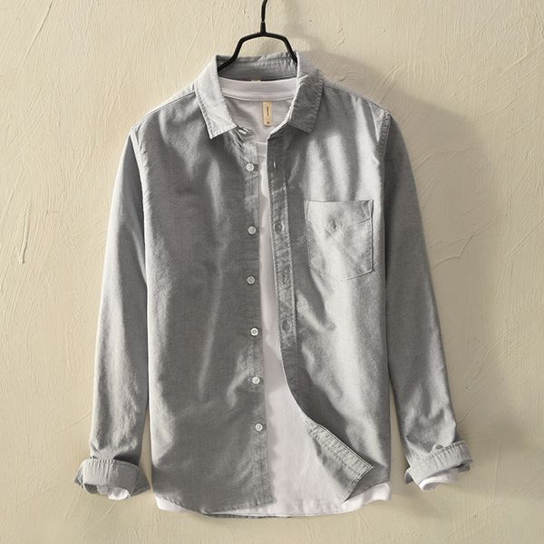 suehaiwe's brand long sleeve cotton shirt men solid autumn gray fashion shirt mens italy style comfortable shirts male chemise, White;black
suehaiwe's brand long sleeve cotton shirt men solid autumn gray fashion shirt mens italy style comfortable shirts male chemise, White;black