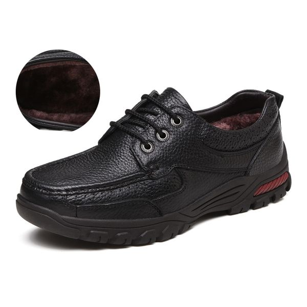 winter shoes genuine leather male boots warm fur snow comfy shoes fashion winter men boots casual snow boots bota masculina, Black
winter shoes genuine leather male boots warm fur snow comfy shoes fashion winter men boots casual snow boots bota masculina, Black
