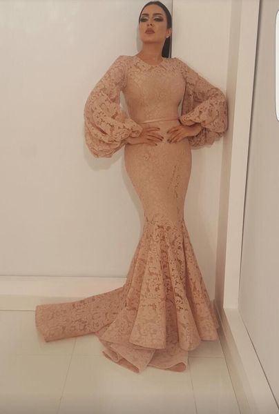 yousef aljasmi mermaid prom dresses jewel neck long sleeve sweep train champagne lace evening gowns plus size formal dress party wear, Black
yousef aljasmi mermaid prom dresses jewel neck long sleeve sweep train champagne lace evening gowns plus size formal dress party wear, Black