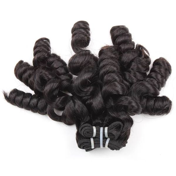 funmi hair 100a rose curl virgin human hair 4bundles weave extensions grade quality brazilian peruvian malaysian indian hair, Black 
funmi hair 100a rose curl virgin human hair 4bundles weave extensions grade quality brazilian peruvian malaysian indian hair, Black