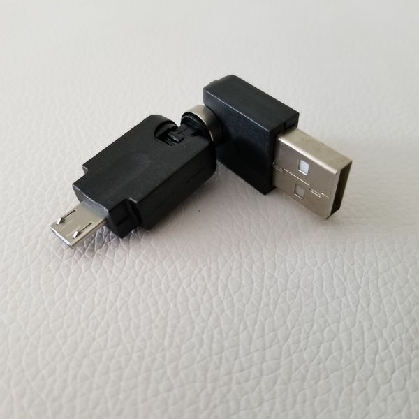 360 Degree USB Micro B Male to USB A Male Adapter Rotation Car Converter Connector for Car Music Mobile Phone MP3 MP4
360 Degree USB Micro B Male to USB A Male Adapter Rotation Car Converter Connector for Car Music Mobile Phone MP3 MP4