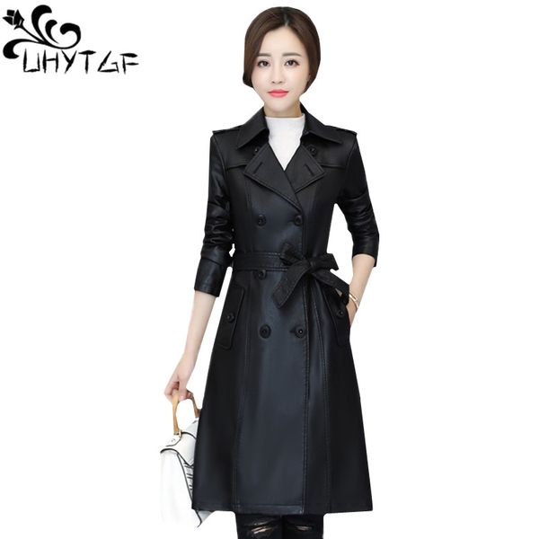 uhytgf spring autumn leather jacket for women long windbreaker outerwear belt double-breasted m-5xl plus size leather jacket 782, Black
uhytgf spring autumn leather jacket for women long windbreaker outerwear belt double-breasted m-5xl plus size leather jacket 782, Black