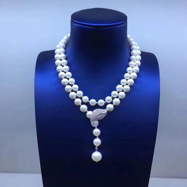 sinya sweater chain round natural pearls strand long necklace for women girls mum lover gift double-deck pearl chocker, Silver
sinya sweater chain round natural pearls strand long necklace for women girls mum lover gift double-deck pearl chocker, Silver