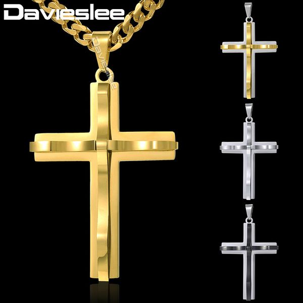 whole saledavieslee curved cross pendant necklace mens chain curb cuban link stainless steel black gold silver tone 18-36inch dkpm137
whole saledavieslee curved cross pendant necklace mens chain curb cuban link stainless steel black gold silver tone 18-36inch dkpm137
