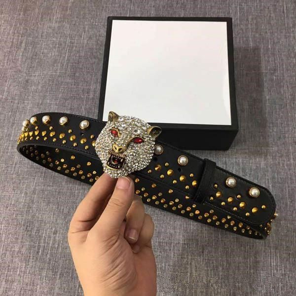 luxury pearl belt for women men with original box diamond tiger buckle real leather wasit strap cowskin girdle brand belt, Black;brown
luxury pearl belt for women men with original box diamond tiger buckle real leather wasit strap cowskin girdle brand belt, Black;brown