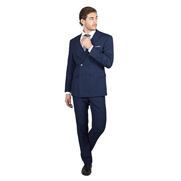 navy blue men suits double breasted wedding groom tuxedos peaked lapel groomsmen blazers 3 pieces jacket pants vest two-button evening party, Black;gray
navy blue men suits double breasted wedding groom tuxedos peaked lapel groomsmen blazers 3 pieces jacket pants vest two-button evening party, Black;gray