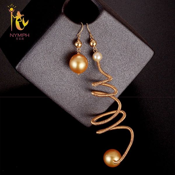 nymph luxury long pearl drop earrings asymmetry fine jewelry individuality trendy for women 2018 fashion party gift e343, Golden;silver
nymph luxury long pearl drop earrings asymmetry fine jewelry individuality trendy for women 2018 fashion party gift e343, Golden;silver