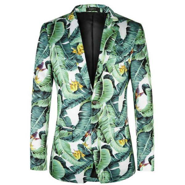 fashion printed mens blazers new arrivals banana leaf pattern floral suit jackets for men plug size 4xl, White;black
fashion printed mens blazers new arrivals banana leaf pattern floral suit jackets for men plug size 4xl, White;black