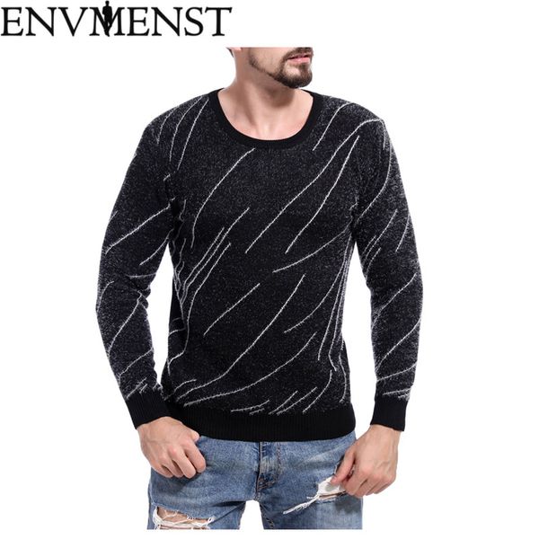 envmenst 2017 new men's sweater knitting slim fit men pullover rhombus striped patchwork o-neck sweaters men pullovers, White;black
envmenst 2017 new men's sweater knitting slim fit men pullover rhombus striped patchwork o-neck sweaters men pullovers, White;black