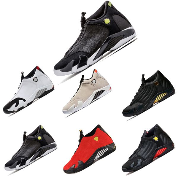 14 xiv dmp indiglo thunder playoffs black toe red suede 14s men basketball shoes sneaker last ssport shoes size 8-13
14 xiv dmp indiglo thunder playoffs black toe red suede 14s men basketball shoes sneaker last ssport shoes size 8-13