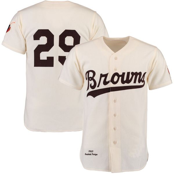 Mens 1953 Satchel Paige St. Louis Browns Jersey 100% Stitched White Authentic Satchel Paige Retro Jerseys Free Shipping S-XXXL
Mens 1953 Satchel Paige St. Louis Browns Jersey 100% Stitched White Authentic Satchel Paige Retro Jerseys Free Shipping S-XXXL