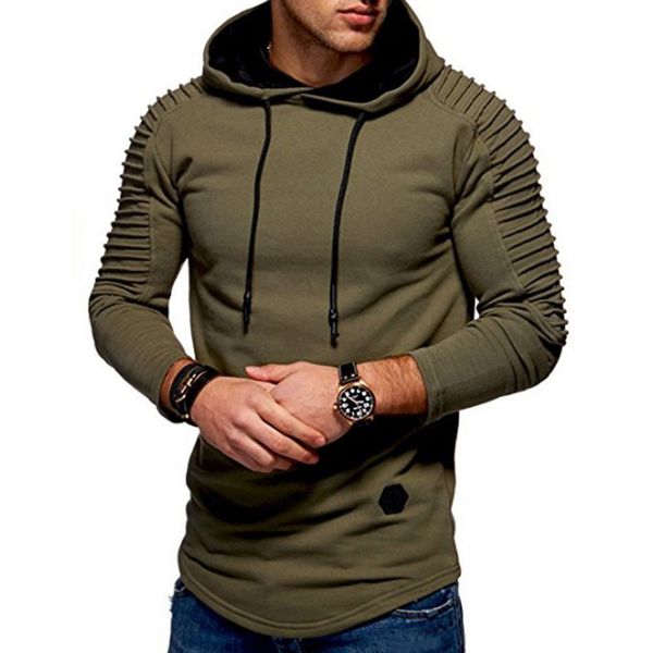 hoodies mens fold pure color long sleeved sweatshirts hooded solid casual pullovers, Black
hoodies mens fold pure color long sleeved sweatshirts hooded solid casual pullovers, Black