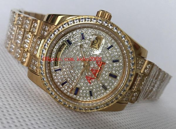 luxury watch 118348 118388 36mm day-date president full diamond 18k gold & steel swiss eta 2836 movement automatic mens watches, Slivery;brown
luxury watch 118348 118388 36mm day-date president full diamond 18k gold & steel swiss eta 2836 movement automatic mens watches, Slivery;brown