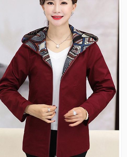 mom spring coat middle and old age woman 2018 new thin section jacket long sleeves, Black;brown
mom spring coat middle and old age woman 2018 new thin section jacket long sleeves, Black;brown