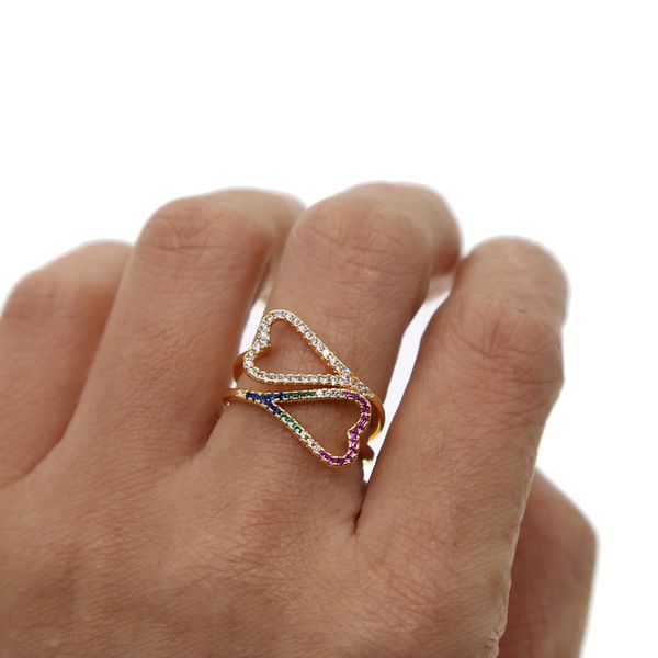 cz fashion delicate gold color simple rings for women white rainbow colorful cz heart shape cubic zirconia wedding jewelry, Silver
cz fashion delicate gold color simple rings for women white rainbow colorful cz heart shape cubic zirconia wedding jewelry, Silver