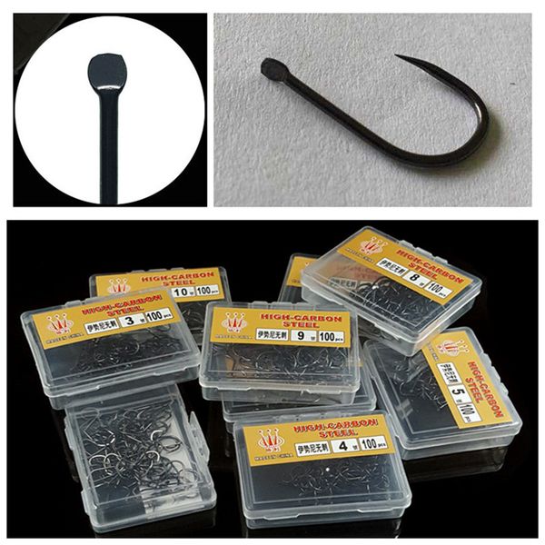 100pcs/1box 3-10# Ise Hook High Carbon Steel Without Hole Barbless Hooks Fishing Hooks Fishhooks Pesca Carp Fishing Tackle Accessories
100pcs/1box 3-10# Ise Hook High Carbon Steel Without Hole Barbless Hooks Fishing Hooks Fishhooks Pesca Carp Fishing Tackle Accessories