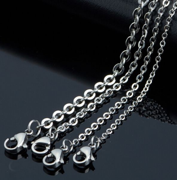 large wholesale thin 1.5mm 18 inch (45cm) 100pcs/lot stainless steel jewelry flattened oval chain welding chain women necklace silve, Silver
large wholesale thin 1.5mm 18 inch (45cm) 100pcs/lot stainless steel jewelry flattened oval chain welding chain women necklace silve, Silver