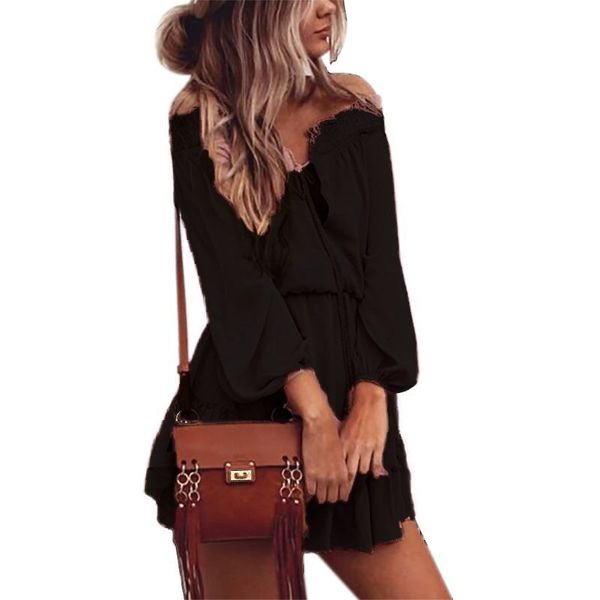 boho шифон платья slash шеи пляж лето пляж мини-платье фонарь с длинным рукавом рюшами женщины сексуальная партия старинные платья оптом, Black;gray
boho шифон платья slash шеи пляж лето пляж мини-платье фонарь с длинным рукавом рюшами женщины сексуальная партия старинные платья оптом, Black;gray
