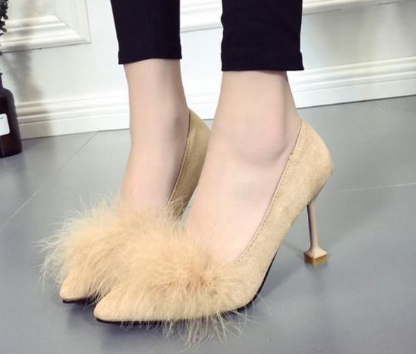 send female autumn 2018 new style korean pointed end shallow mouth single shoes fine heel high heel shoes, Black
send female autumn 2018 new style korean pointed end shallow mouth single shoes fine heel high heel shoes, Black