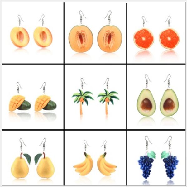 fruit dangle earrings acrylic advocado , banana , coconut tree , mango ,papaya drop earrings, Silver
fruit dangle earrings acrylic advocado , banana , coconut tree , mango ,papaya drop earrings, Silver