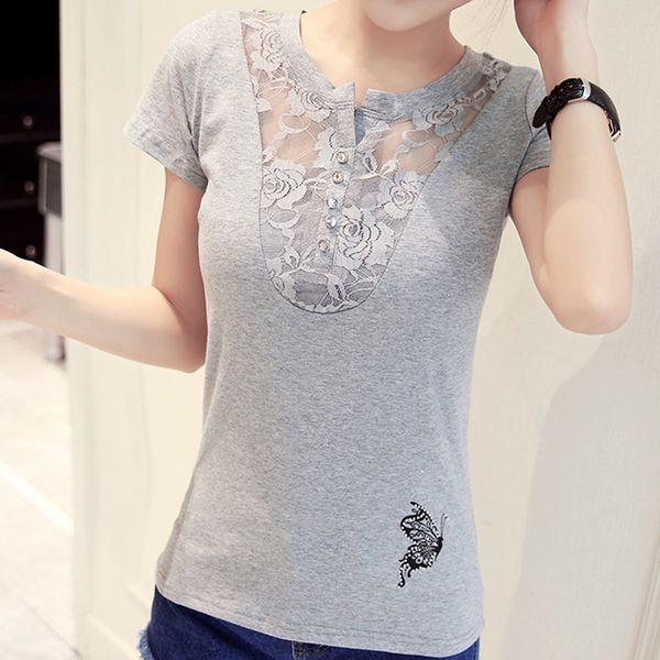 female cotton t shirt butterfly print t-shirts women 2018 new summer lace short sleeve casual clothing gray white tee
female cotton t shirt butterfly print t-shirts women 2018 new summer lace short sleeve casual clothing gray white tee