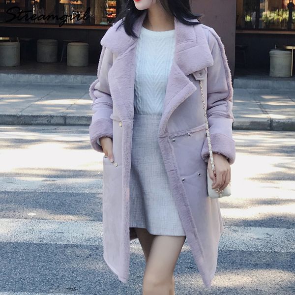 long leather jacket suede woman winter 2018 coat suede long thicken warm ladies leather jacket with fur faux coat women, Black
long leather jacket suede woman winter 2018 coat suede long thicken warm ladies leather jacket with fur faux coat women, Black