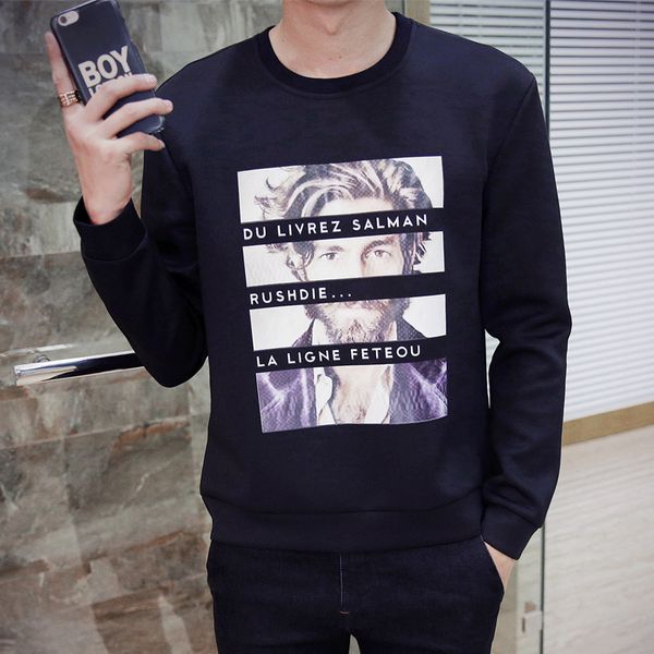 2018 spring new japanese youth fashion trend street chest printing wild classic style loose hoodie personality design, Black
2018 spring new japanese youth fashion trend street chest printing wild classic style loose hoodie personality design, Black