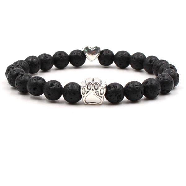 8mm black lava stone beaads dog paw bracelet volcanic rock stone aromatherapy essential oil diffuser bracelet for women men, Golden;silver
8mm black lava stone beaads dog paw bracelet volcanic rock stone aromatherapy essential oil diffuser bracelet for women men, Golden;silver