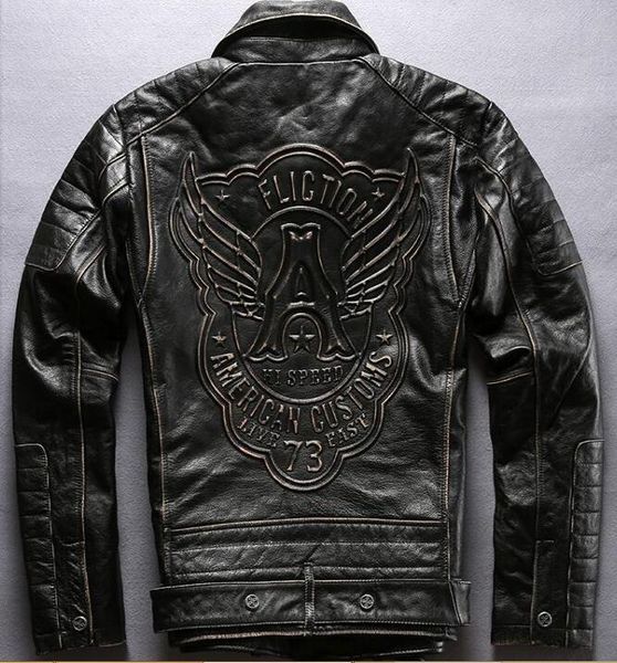 affliction men vintage genuine leather jackets letter a back american customs 73 motorcycle leather jacket, Black
affliction men vintage genuine leather jackets letter a back american customs 73 motorcycle leather jacket, Black
