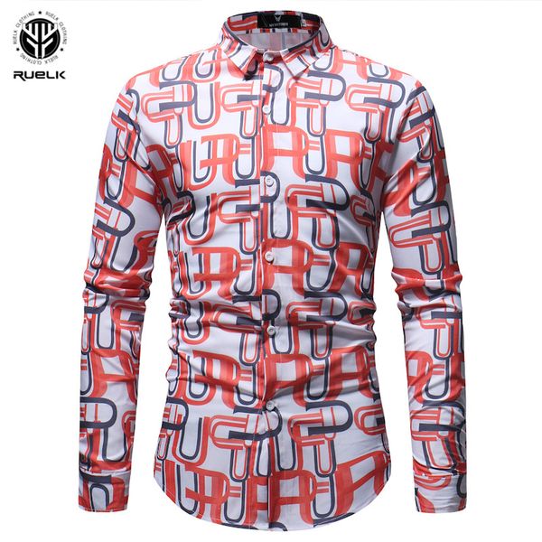 ruelk 2018 fashion men's long sleeve shirt night club party dress shirts mens slim fit flower print shirt autumn, White;black
ruelk 2018 fashion men's long sleeve shirt night club party dress shirts mens slim fit flower print shirt autumn, White;black